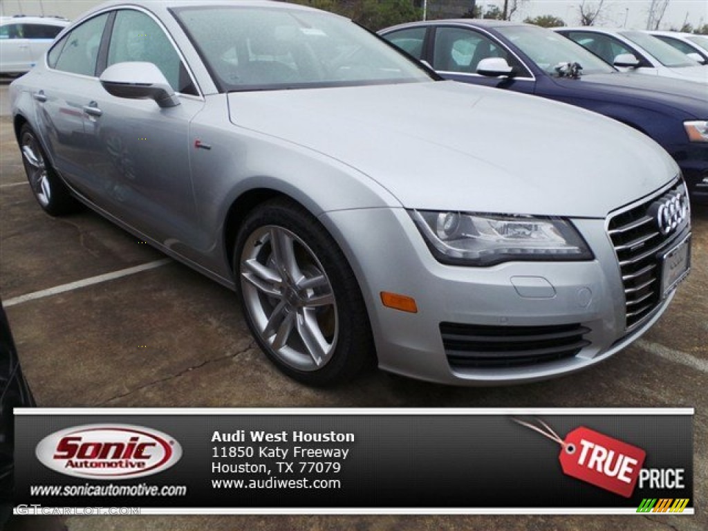 2014 A7 3.0T quattro Premium Plus - Ice Silver Metallic / Titanium Gray photo #1