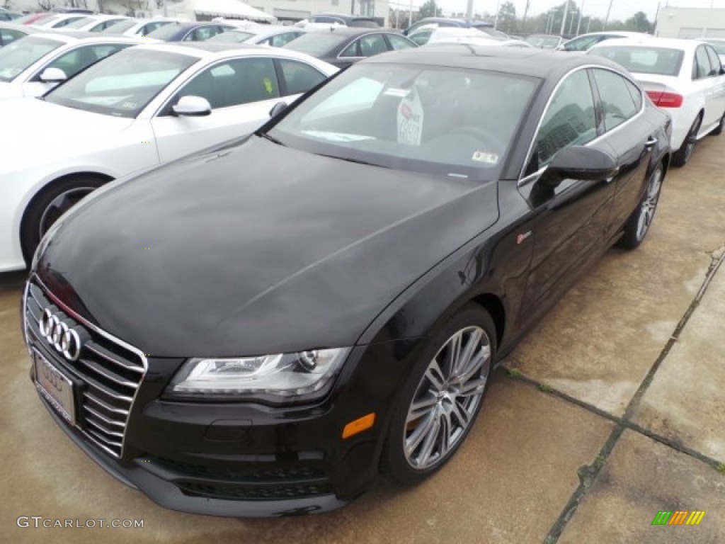 2014 A7 3.0T quattro Prestige - Havanna Black Metallic / Nougat Brown photo #3