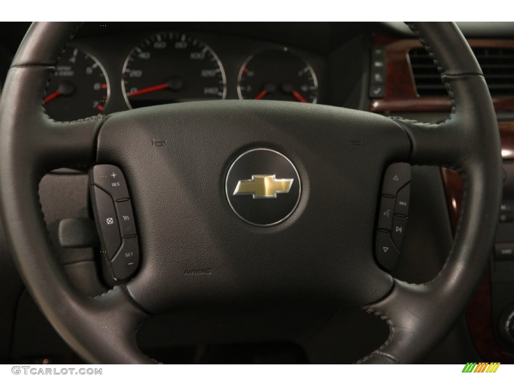 2008 Chevrolet Impala LT Ebony Black Steering Wheel Photo #92114696
