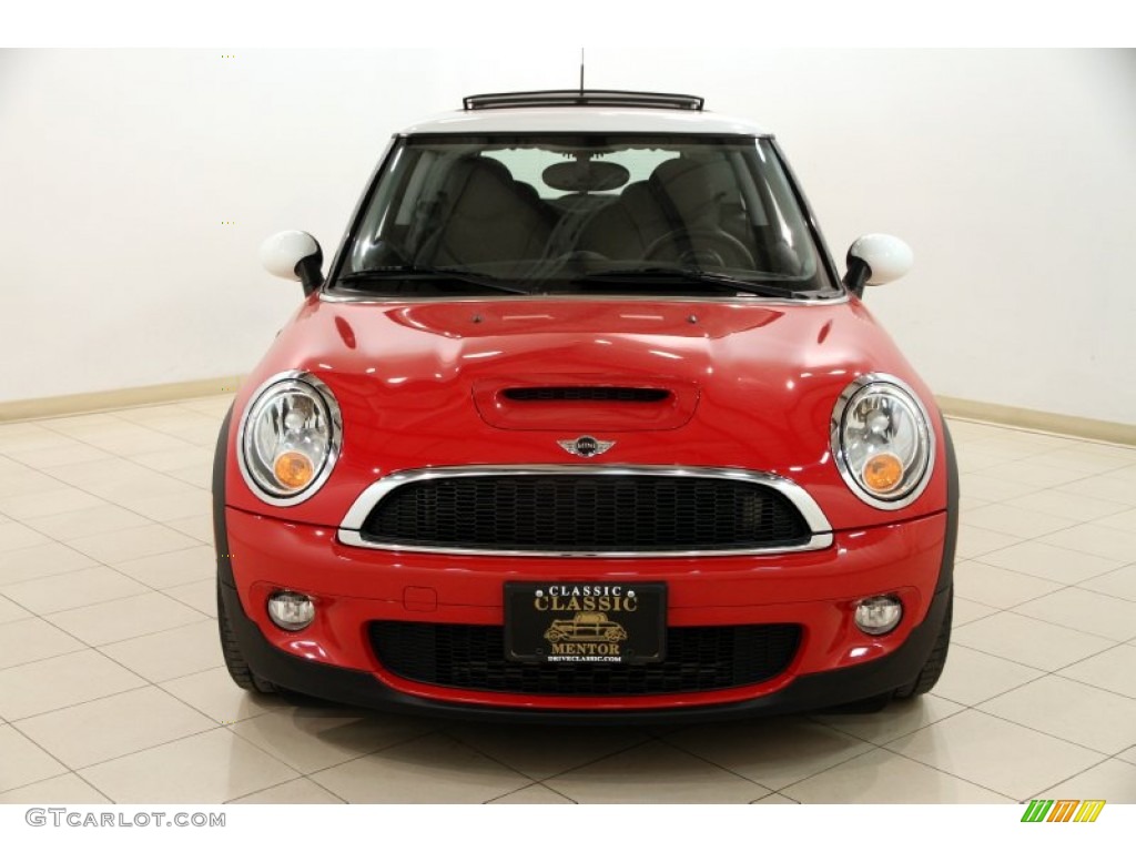 2010 Cooper S Hardtop - Chili Red / Grey/Carbon Black photo #2