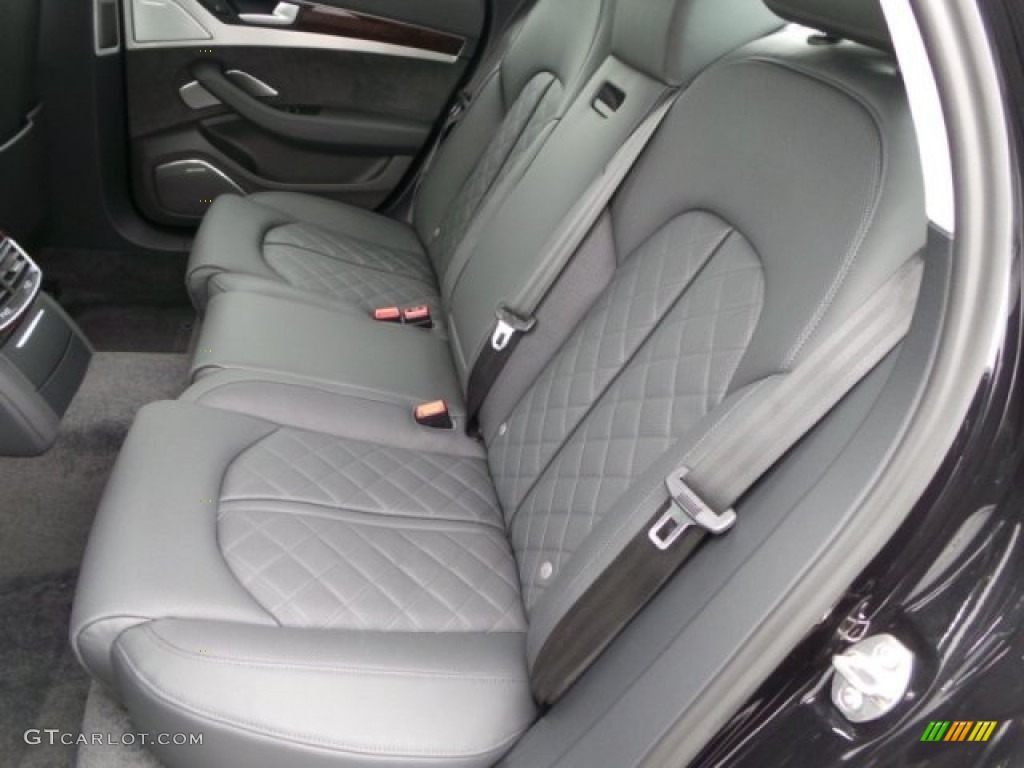 Black Interior 2014 Audi A8 4.0T quattro Photo #92115122