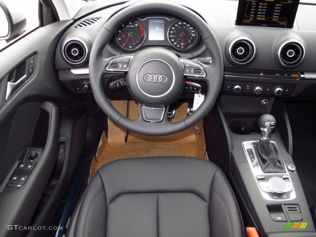2015 Audi A3 1.8 Premium Black Dashboard Photo #92115173
