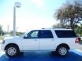 2013 White Platinum Tri-Coat Ford Expedition EL Limited  photo #2