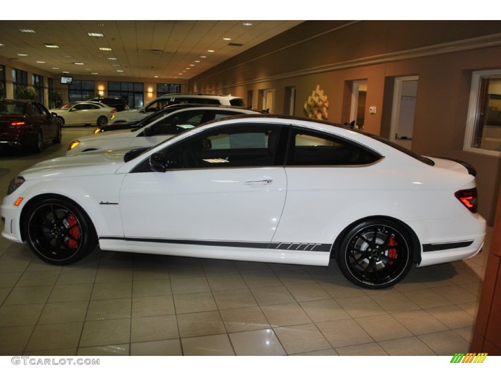 Polar White 2014 Mercedes-Benz C 63 AMG Exterior Photo #92116340
