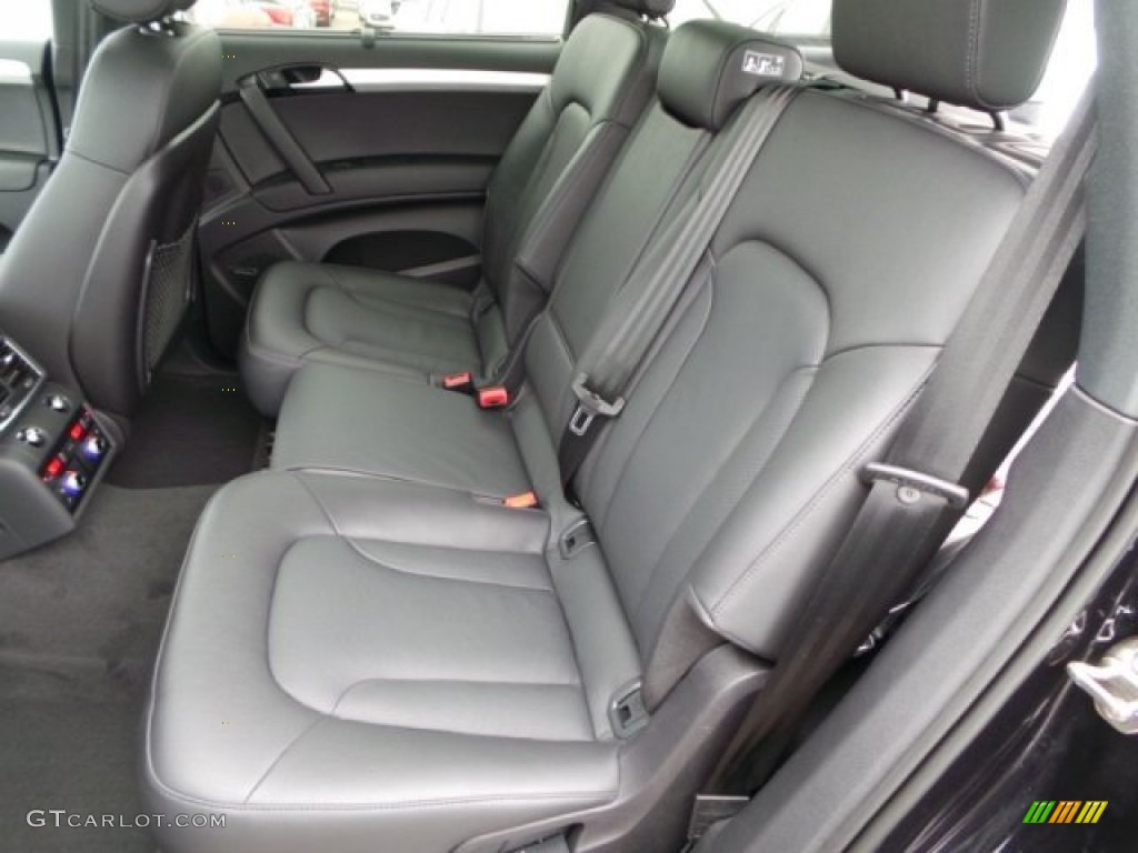 Black Interior 2014 Audi Q7 3.0 TDI quattro S Line Package Photo #92116652
