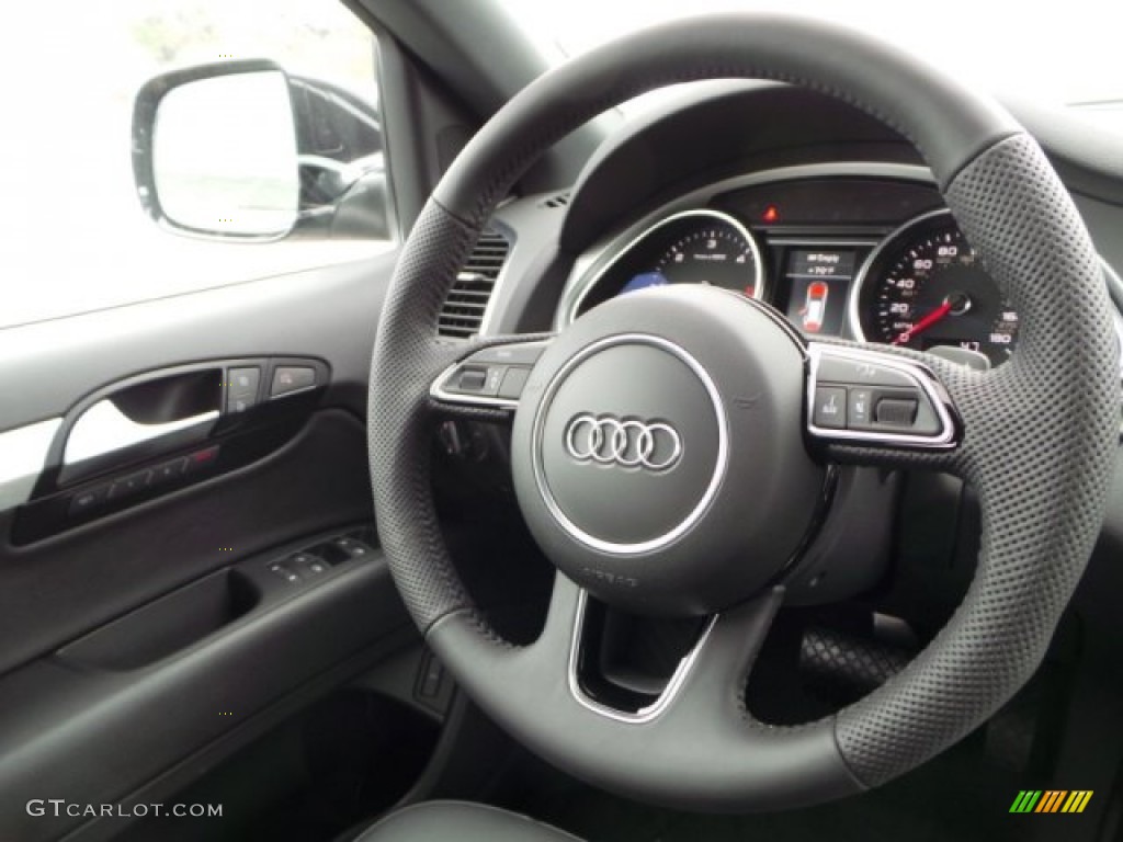 2014 Audi Q7 3.0 TDI quattro S Line Package Steering Wheel Photos