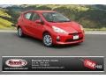 2014 Absolutely Red Toyota Prius c Hybrid Two  photo #1
