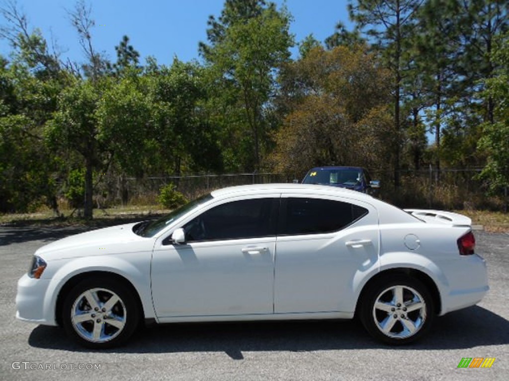 2013 Avenger SXT - New Bright White / Black/Light Frost Beige photo #2