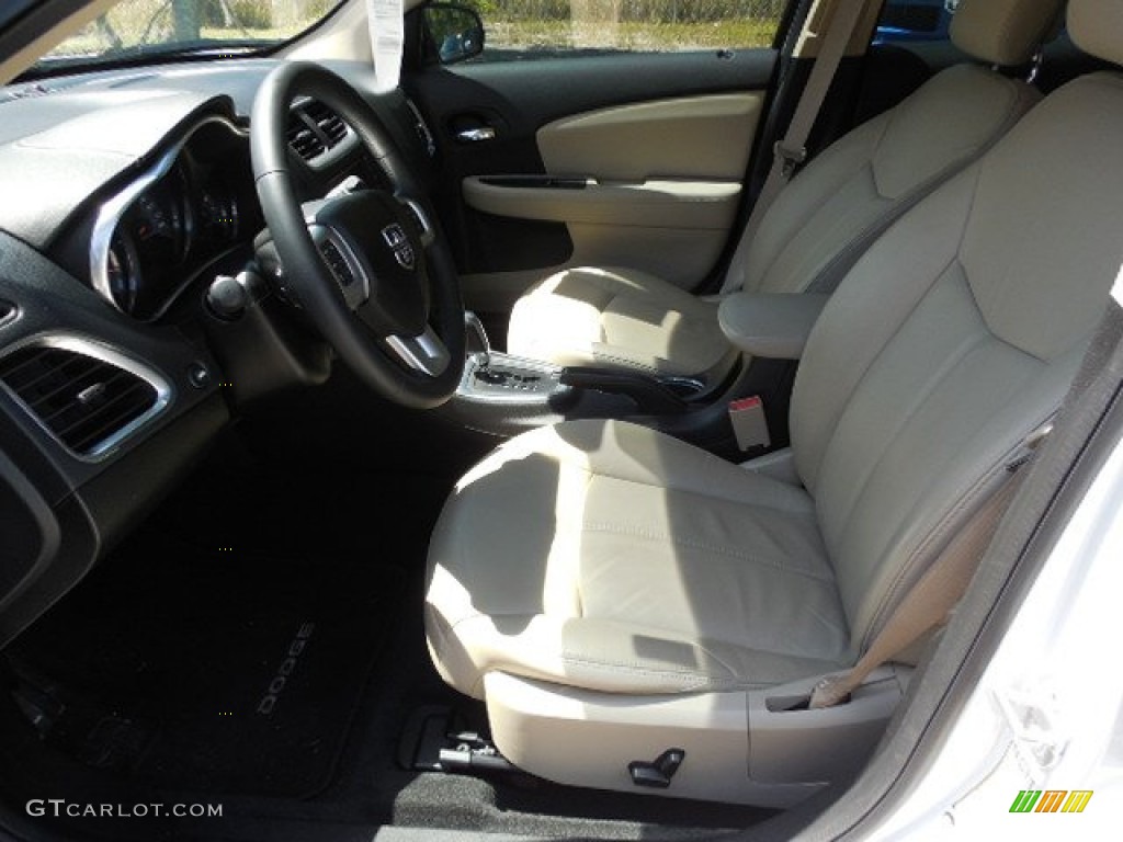 2013 Avenger SXT - New Bright White / Black/Light Frost Beige photo #4