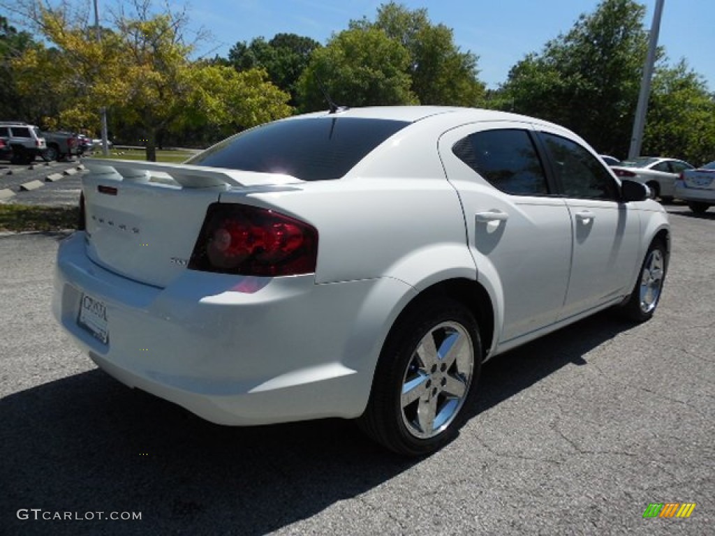 2013 Avenger SXT - New Bright White / Black/Light Frost Beige photo #9