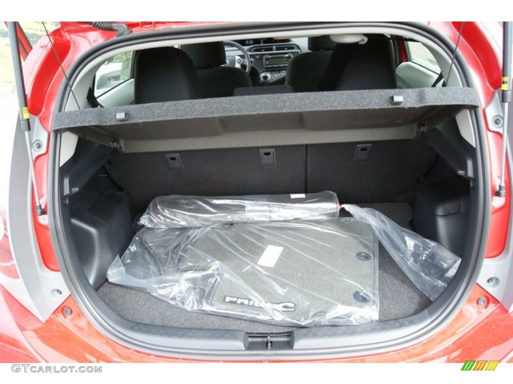 2014 Prius c Hybrid Two - Absolutely Red / Light Blue Gray/Black photo #8