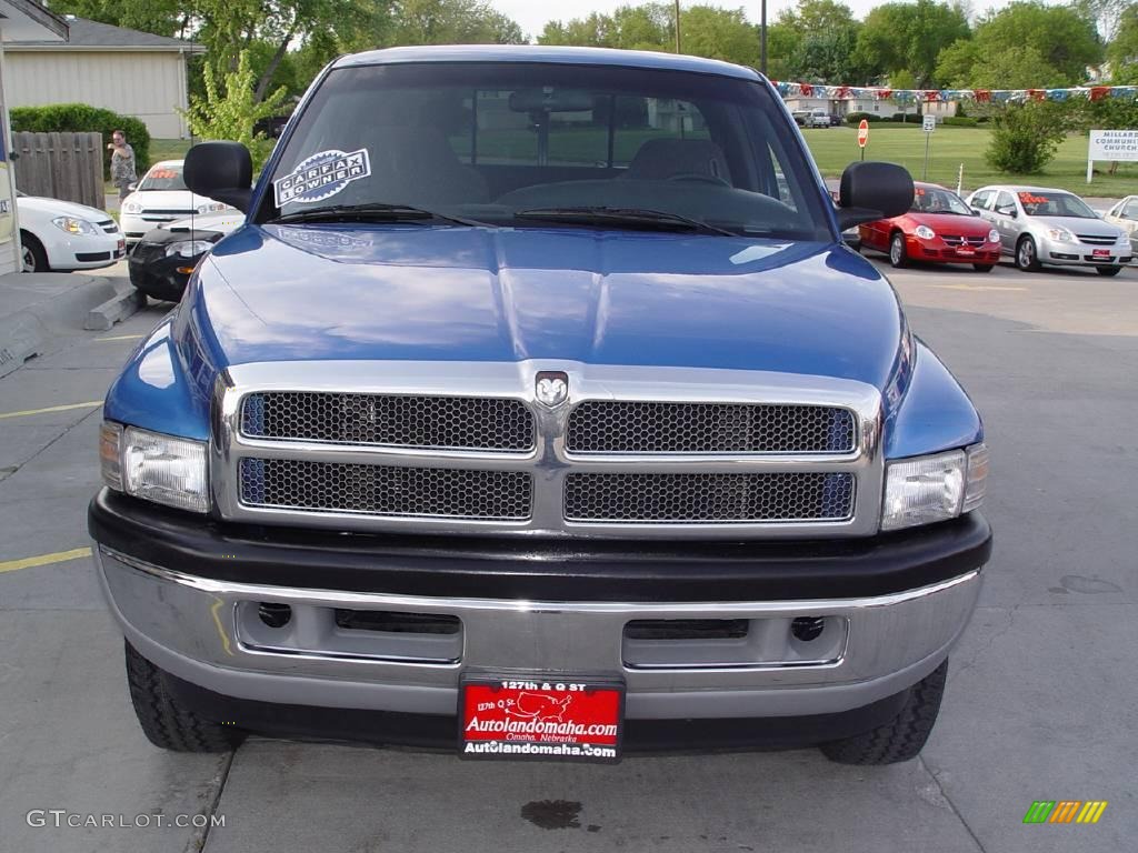 1999 Ram 1500 SLT Extended Cab 4x4 - Intense Blue Pearl / Agate Black photo #32