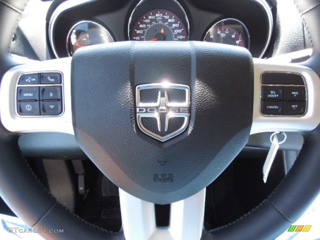 2013 Avenger SXT - New Bright White / Black/Light Frost Beige photo #22