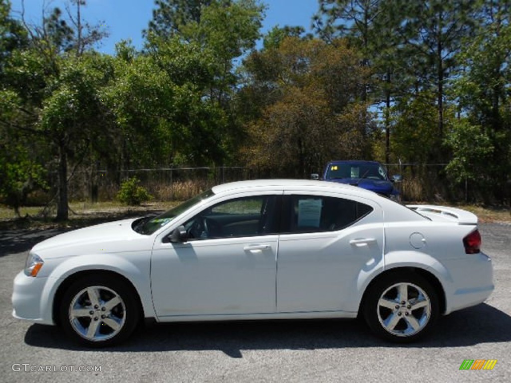 2013 Avenger SE - New Bright White / Black/Light Frost Beige photo #2