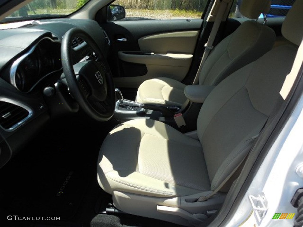 2013 Avenger SE - New Bright White / Black/Light Frost Beige photo #4
