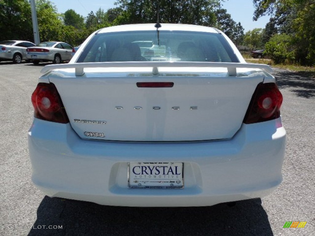 2013 Avenger SE - New Bright White / Black/Light Frost Beige photo #7