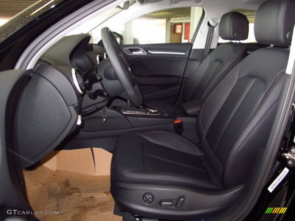 Black Interior 2015 Audi A3 1.8 Premium Photo #92119481