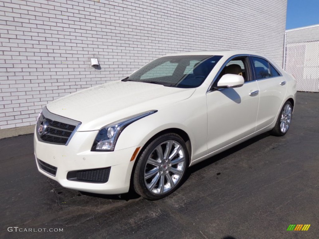 2013 ATS 3.6L Luxury - White Diamond Tricoat / Caramel/Jet Black Accents photo #1