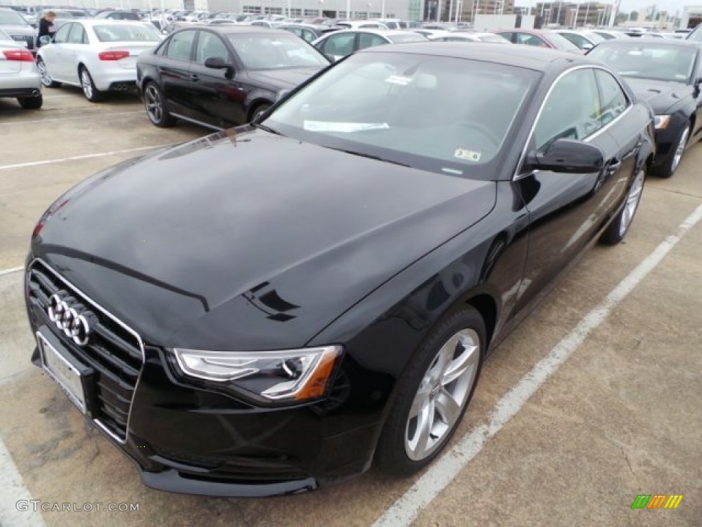 Brilliant Black 2014 Audi A5 2.0T quattro Coupe Exterior Photo #92121377