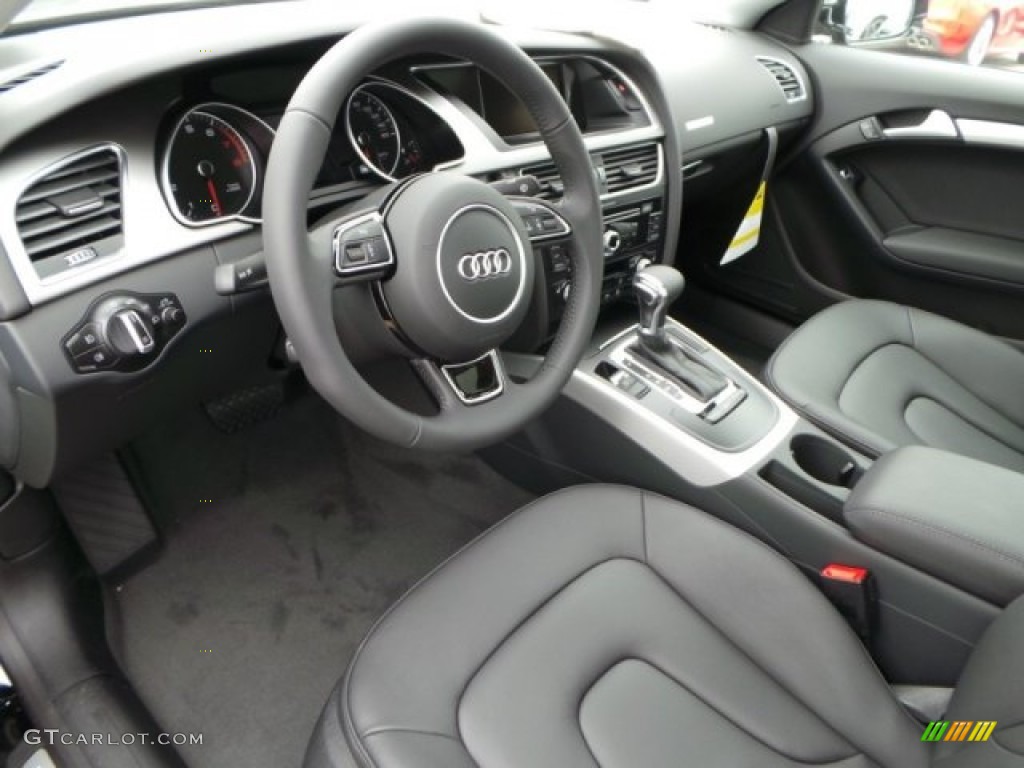 Black Interior 2014 Audi A5 2.0T quattro Coupe Photo #92121512