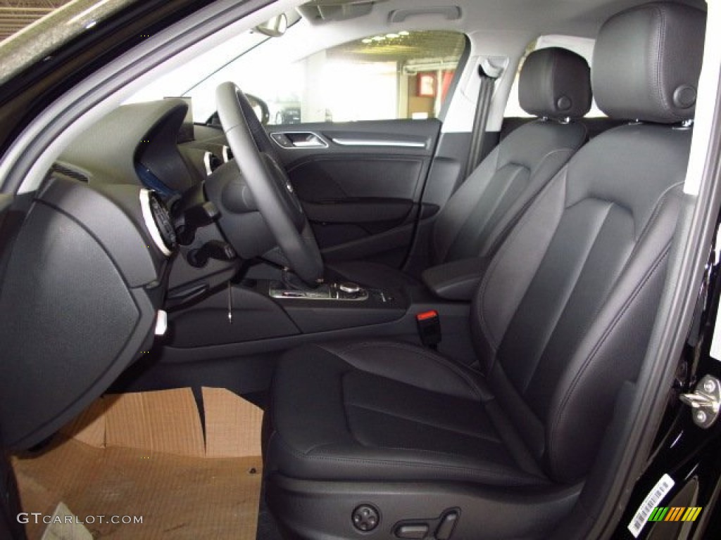 Black Interior 2015 Audi A3 2.0 Premium quattro Photo #92122058