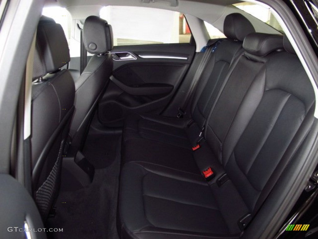 Black Interior 2015 Audi A3 2.0 Premium quattro Photo #92122100