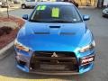 2012 Octane Blue Mitsubishi Lancer Evolution GSR  photo #3