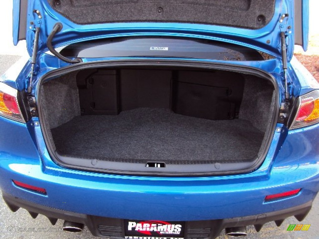 2012 Lancer Evolution GSR - Octane Blue / Black Recaro photo #8