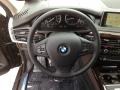 2014 BMW X5 Mocha Interior Steering Wheel Photo