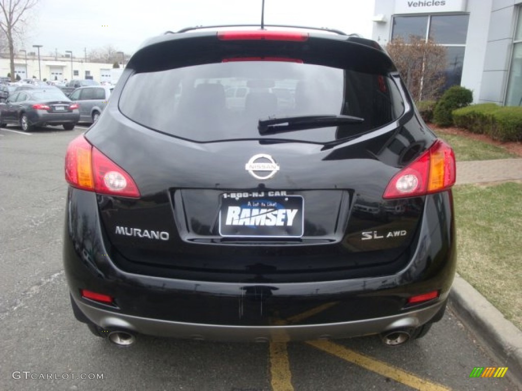 2010 Murano SL AWD - Super Black / Black photo #6