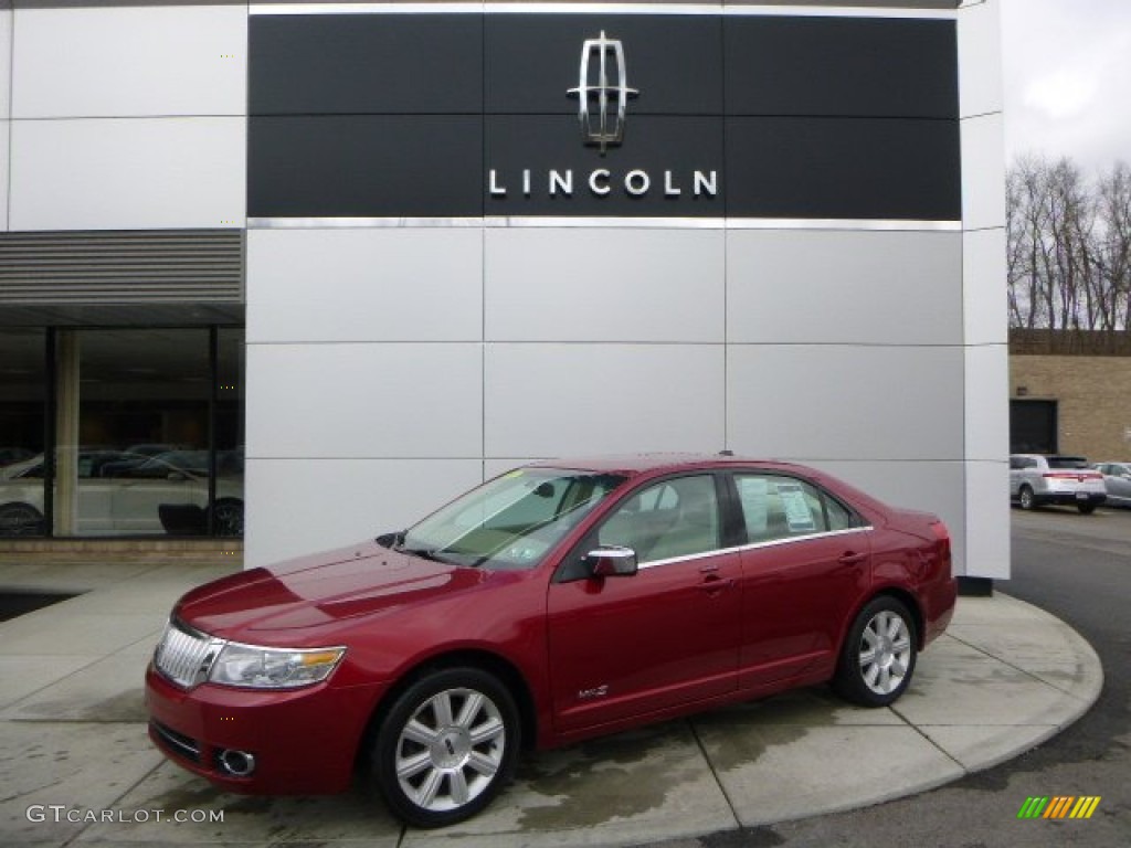 Vivid Red Metallic 2008 Lincoln MKZ Sedan Exterior Photo #92125244