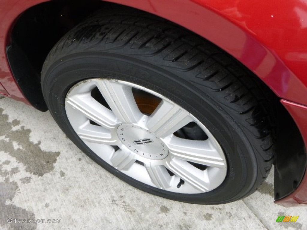 2008 MKZ Sedan - Vivid Red Metallic / Sand photo #9