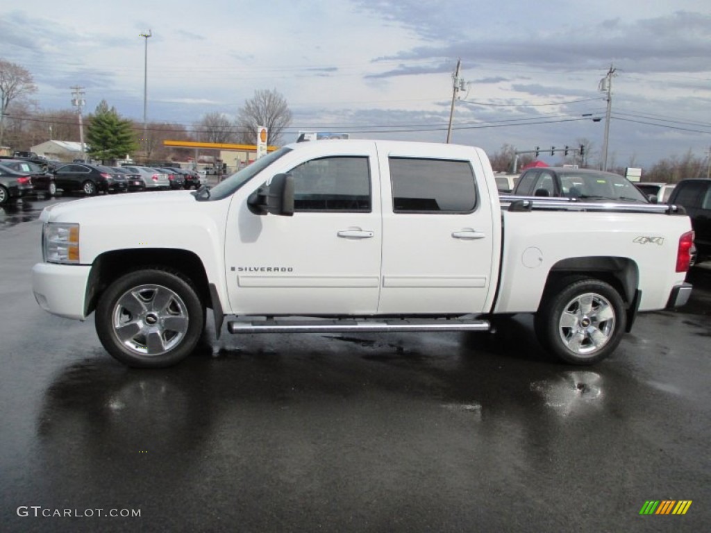 2009 Silverado 1500 LTZ Crew Cab 4x4 - Summit White / Ebony photo #4