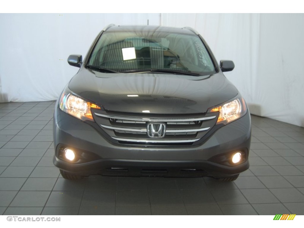 2014 CR-V EX-L AWD - Polished Metal Metallic / Gray photo #2