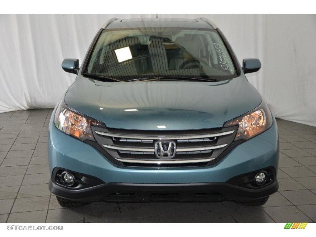 2014 CR-V EX-L - Mountain Air Metallic / Beige photo #2