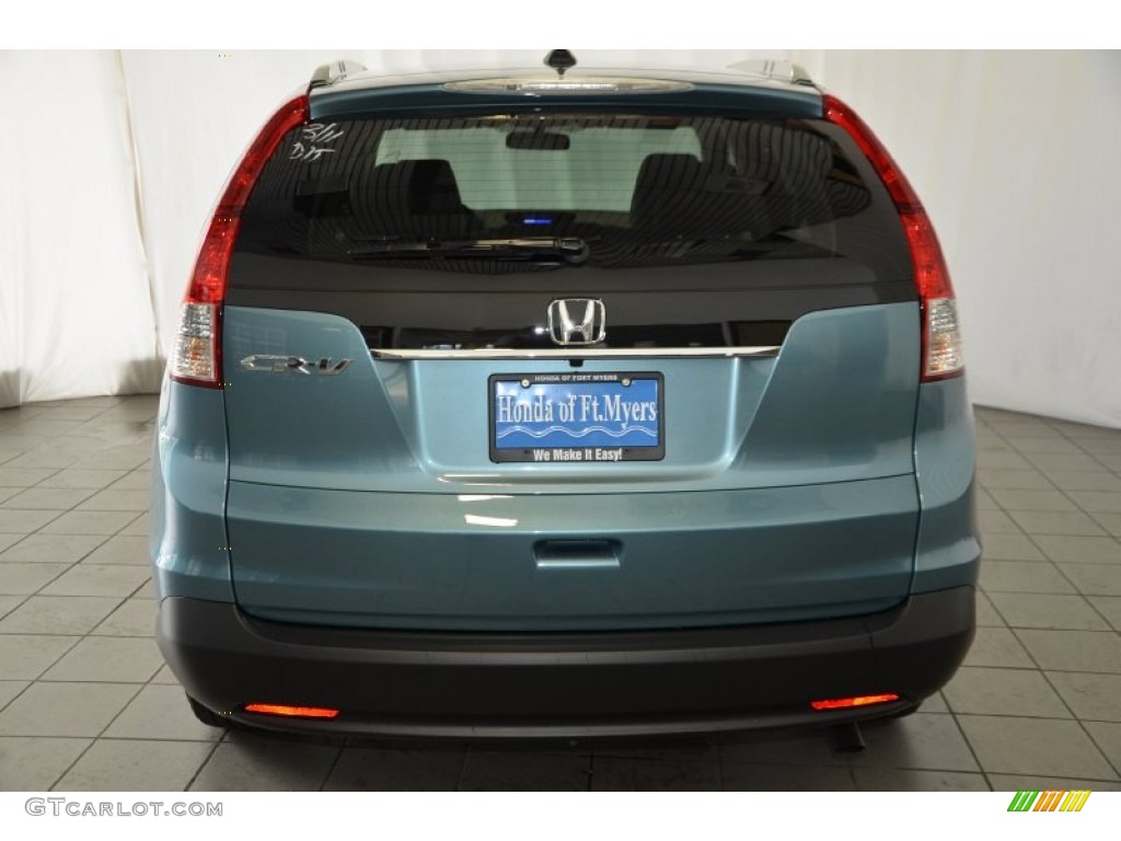 2014 CR-V EX-L - Mountain Air Metallic / Beige photo #7