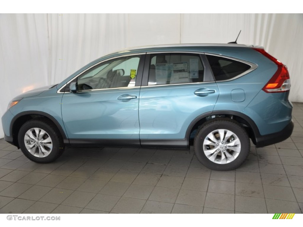 2014 CR-V EX-L - Mountain Air Metallic / Beige photo #9