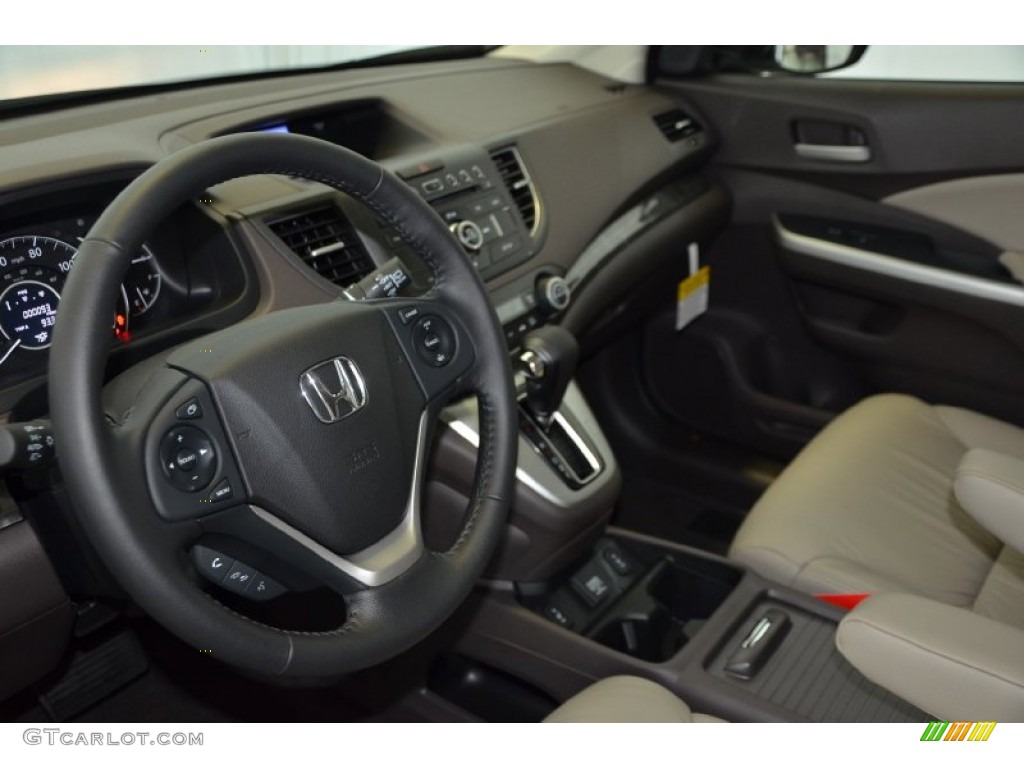 2014 CR-V EX-L - Mountain Air Metallic / Beige photo #11