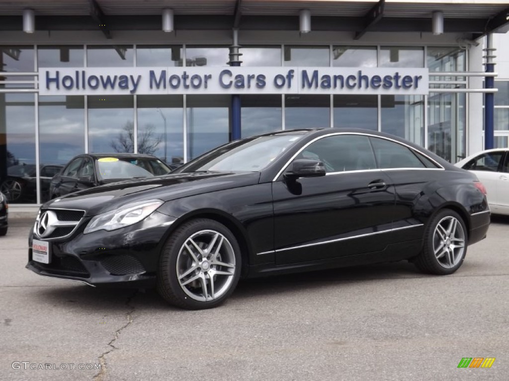 2014 E 350 4Matic Coupe - Black / Black photo #1