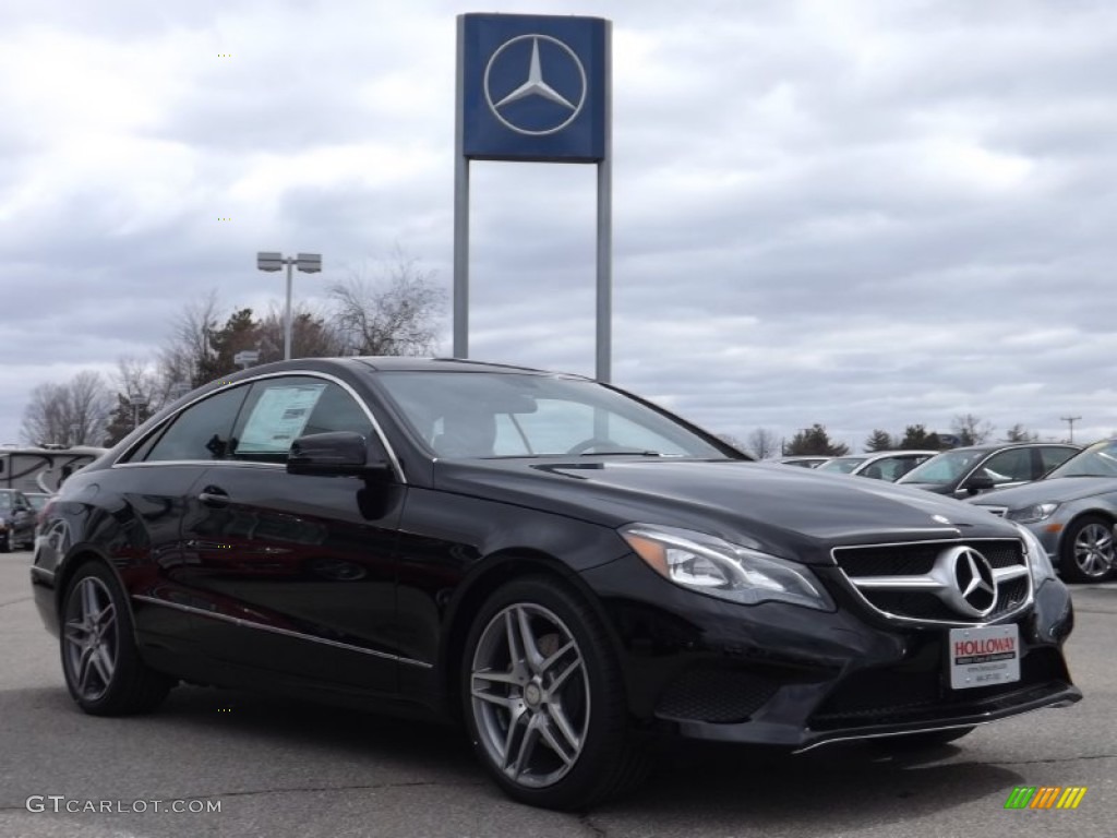 2014 E 350 4Matic Coupe - Black / Black photo #3
