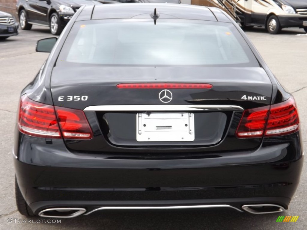 2014 E 350 4Matic Coupe - Black / Black photo #4