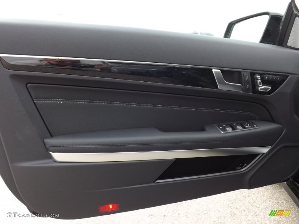 2014 Mercedes-Benz E 350 4Matic Coupe Black Door Panel Photo #92128751