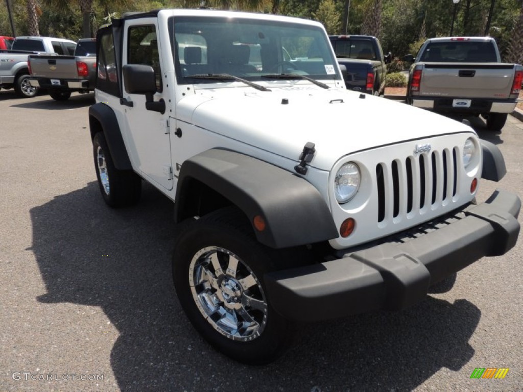 2009 Wrangler X 4x4 - Stone White / Dark Slate Gray/Medium Slate Gray photo #1