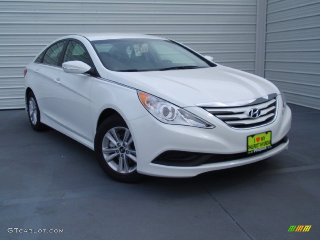 2014 Sonata GLS - Pearl White / Gray photo #2