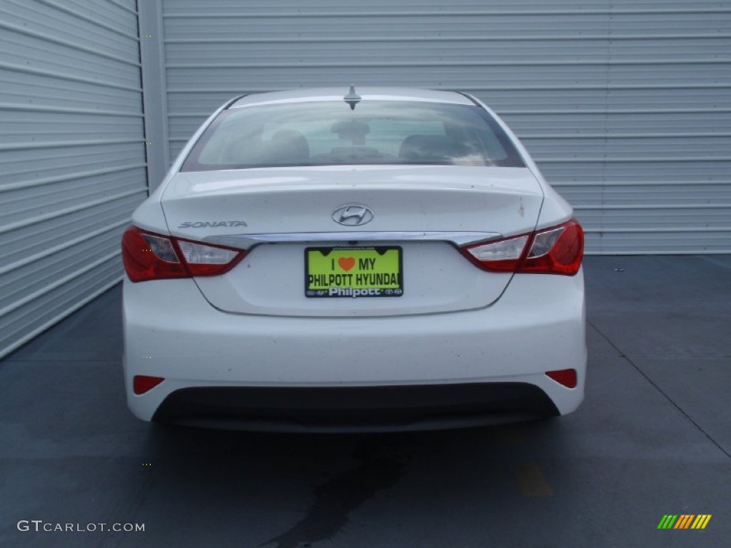 2014 Sonata GLS - Pearl White / Gray photo #5