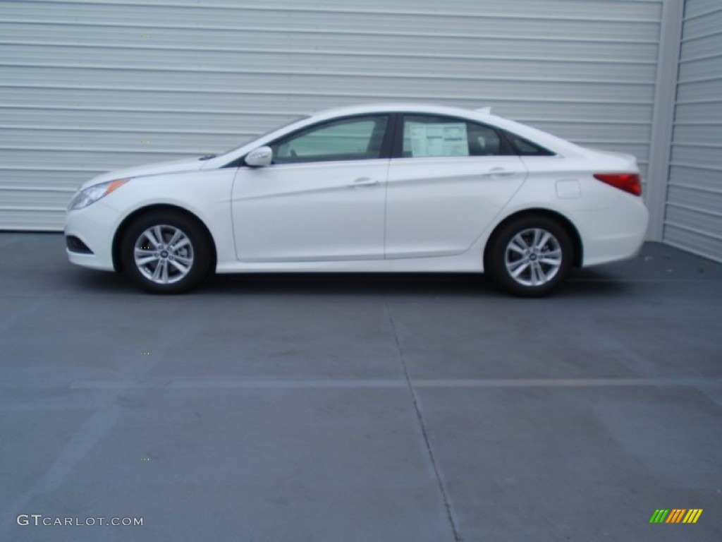 2014 Sonata GLS - Pearl White / Gray photo #6