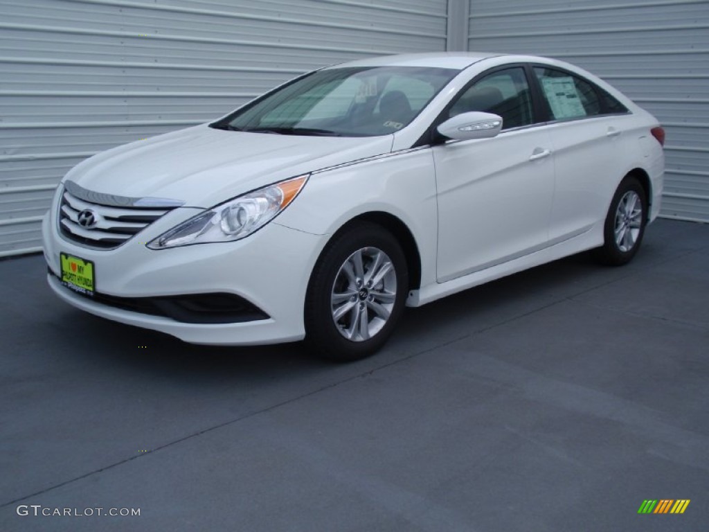 2014 Sonata GLS - Pearl White / Gray photo #7