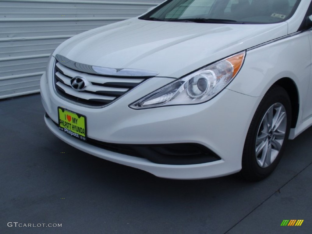 2014 Sonata GLS - Pearl White / Gray photo #10