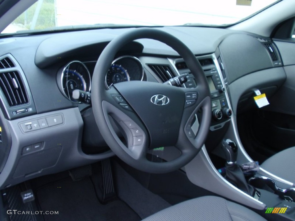 2014 Sonata GLS - Pearl White / Gray photo #23