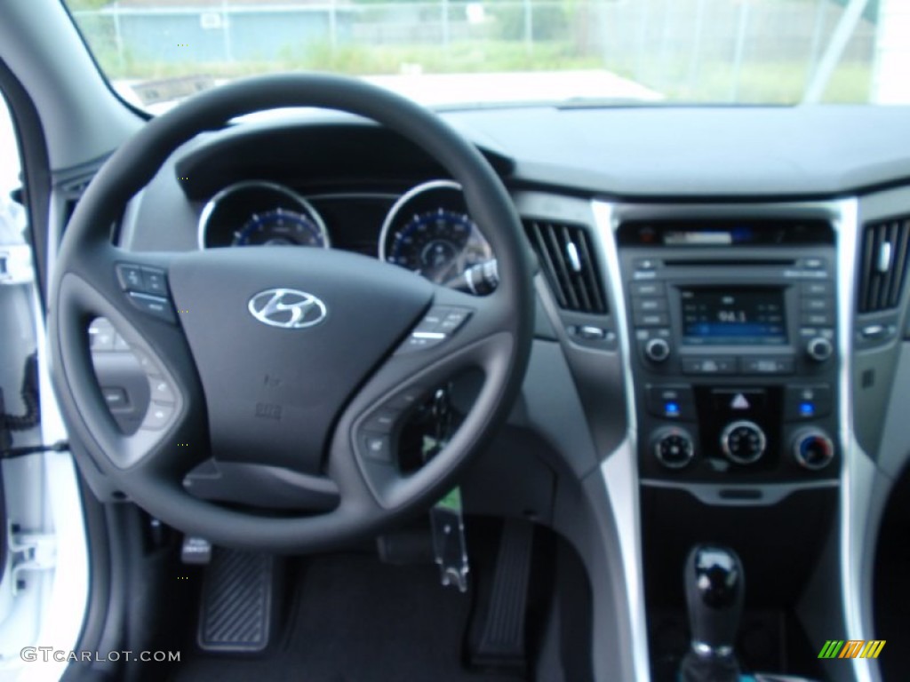 2014 Sonata GLS - Pearl White / Gray photo #26